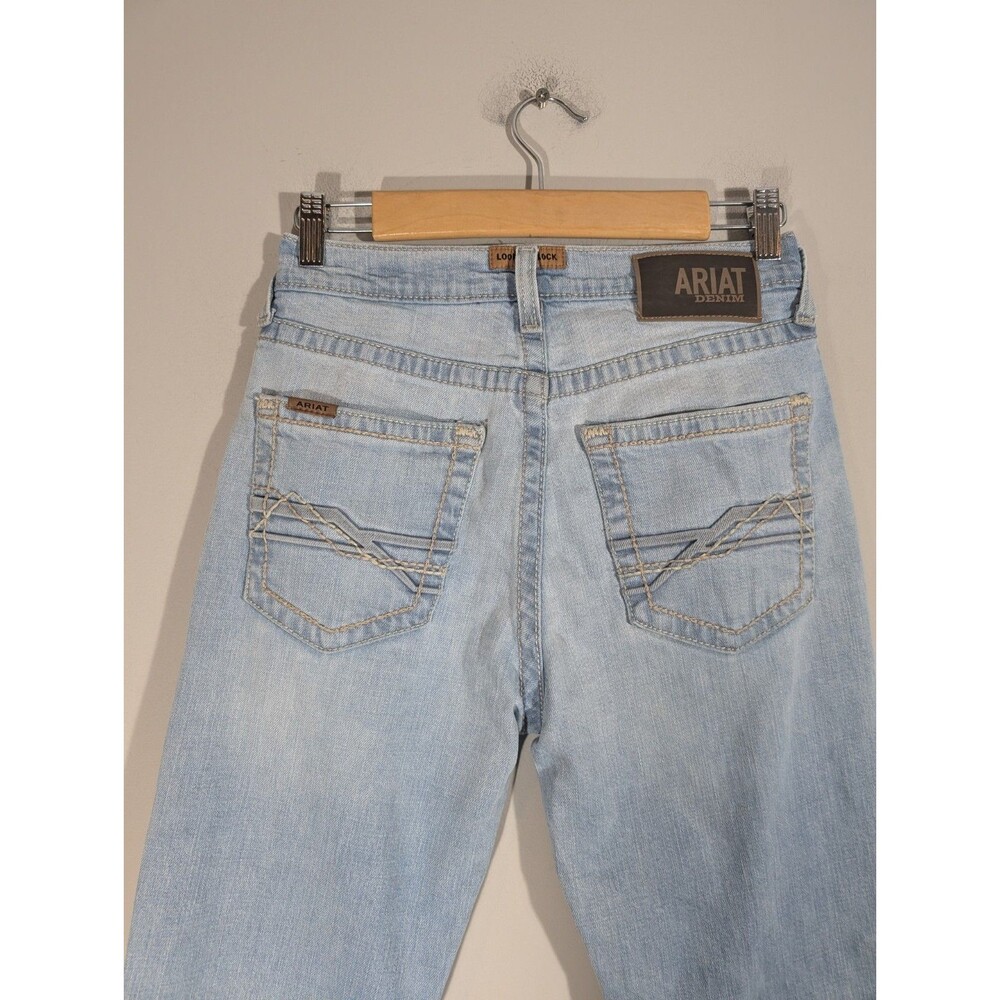 Ariat M7 Mens Classic Rise Slim Fit Straight Leg Jeans Sz 29 Light Wash Western - Picture 7 of 10